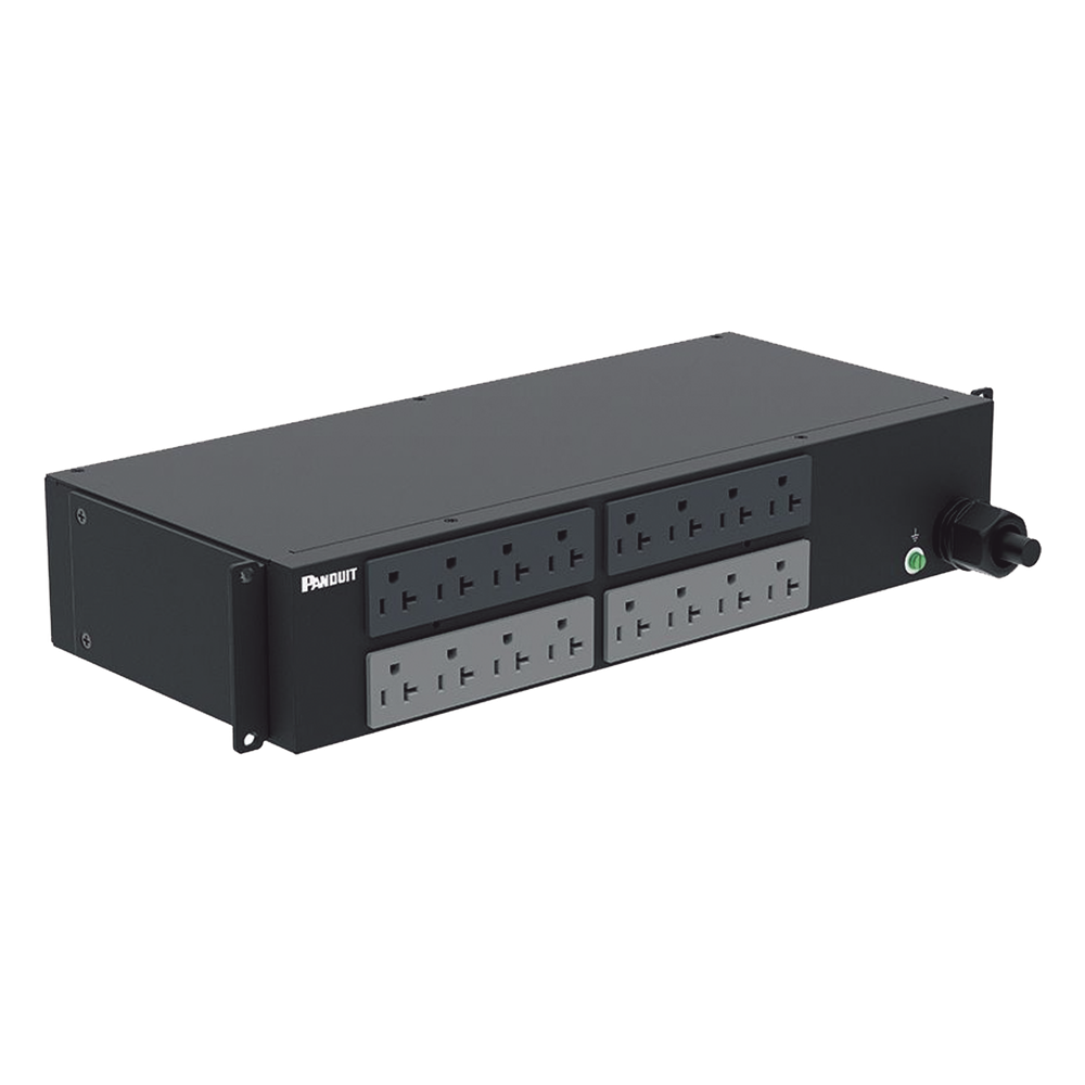 PDU Básico para Distribución de Energía, Enchufe de Entrada NEMA L5-30P, Con 16 Contactos NEMA 5-20R, Instalación Horizontal de 19in, 2 UR, 30 Amp, 120 Vca