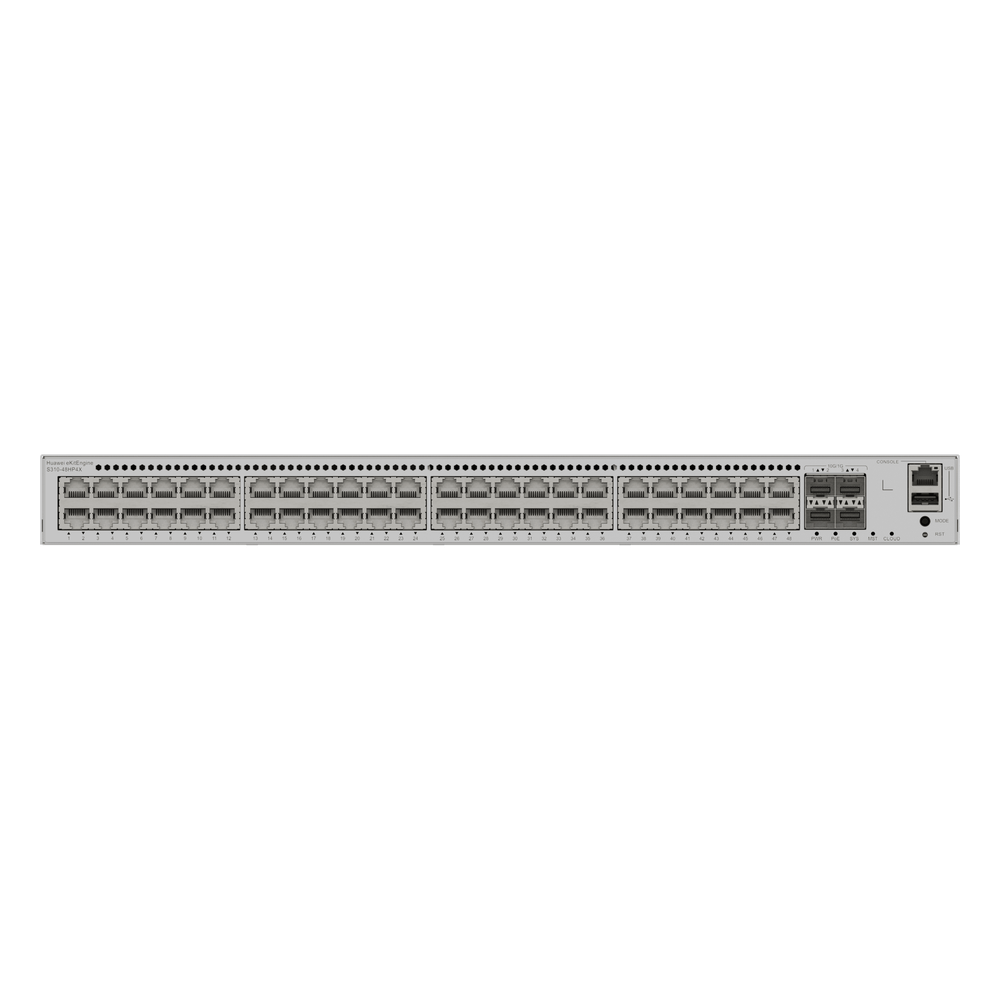 Switch Core/Distribución eKit Administrable / Capa 3 / 48 puertos Gigabit PoE+ + 4 SFP+ / PoE Perpetuo / PoE Budget 849 W / Sin Licenciamiento