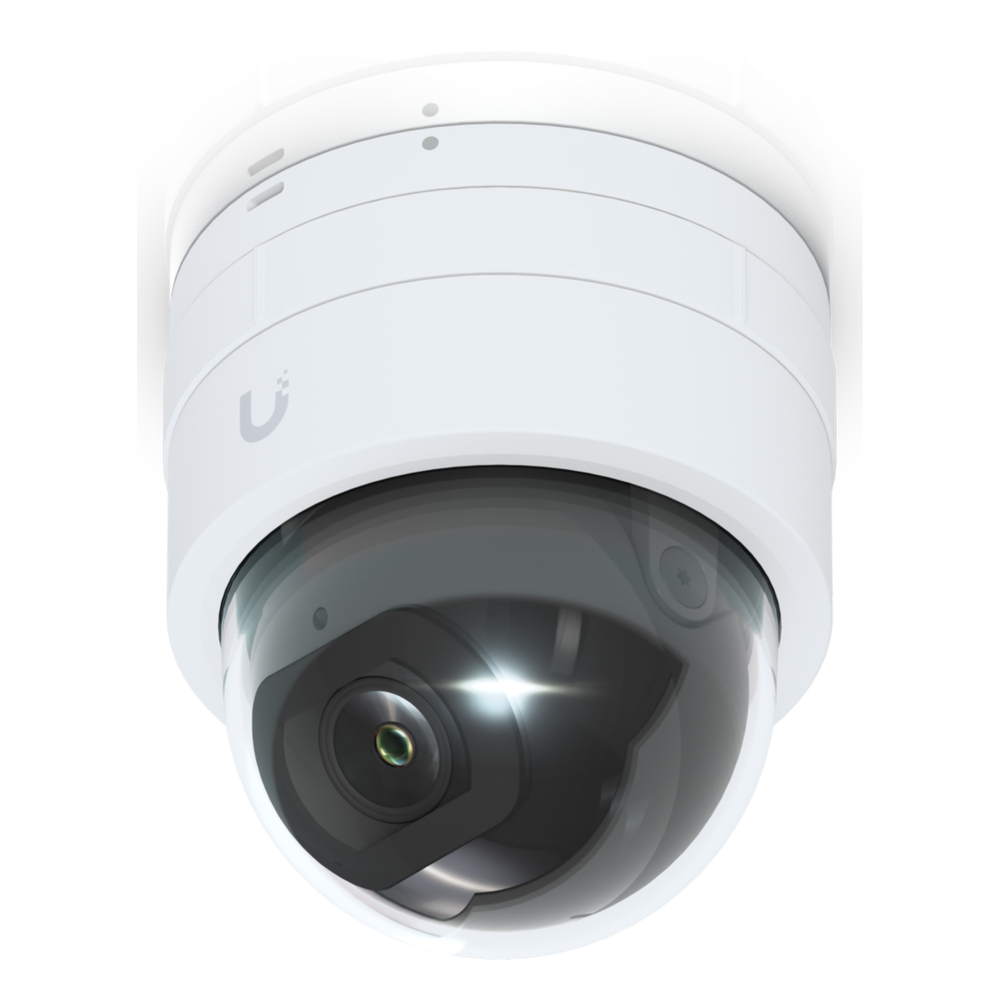Cámara IP UniFi G5 Domo Ultra, de bajo perfil para interior, 2K (4MPX), ángulo amplio 102.4°, visión nocturna IR hasta 20 mts, detección de eventos, para pared o techo