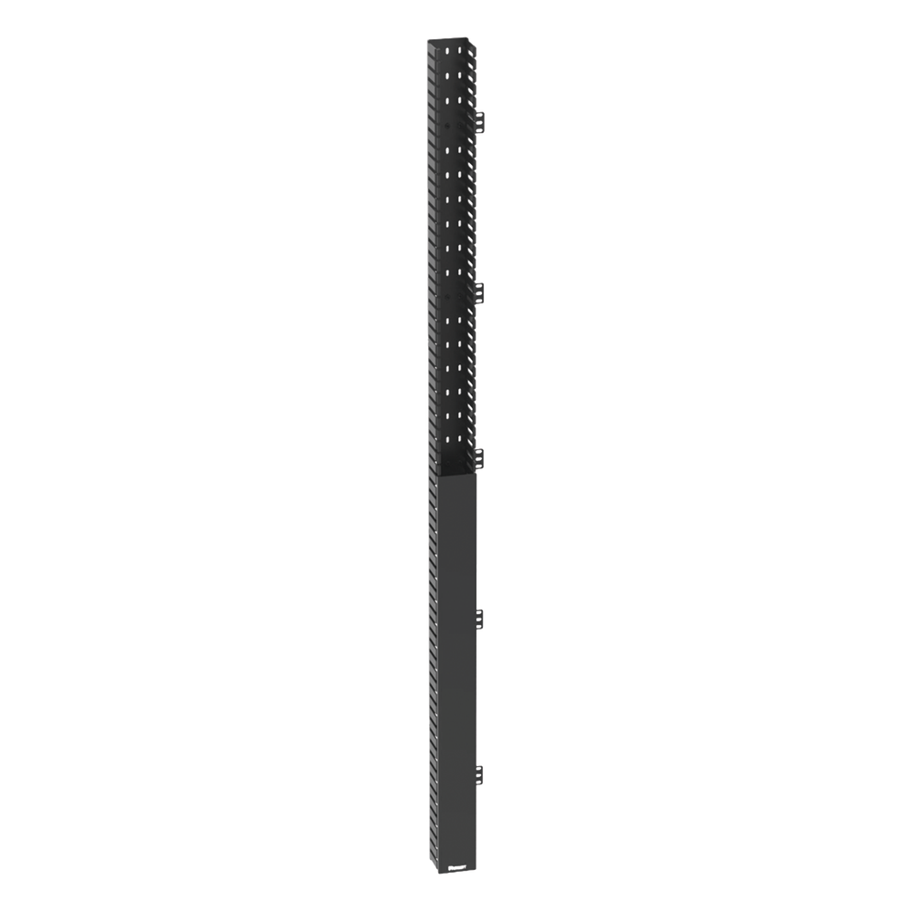 Organizador Vertical IN-Cabinet, Sencillo (Solo Frontal), Para Uso Con Gabinetes Panduit, 40 UR, 4.2 in de Ancho, Color Negro