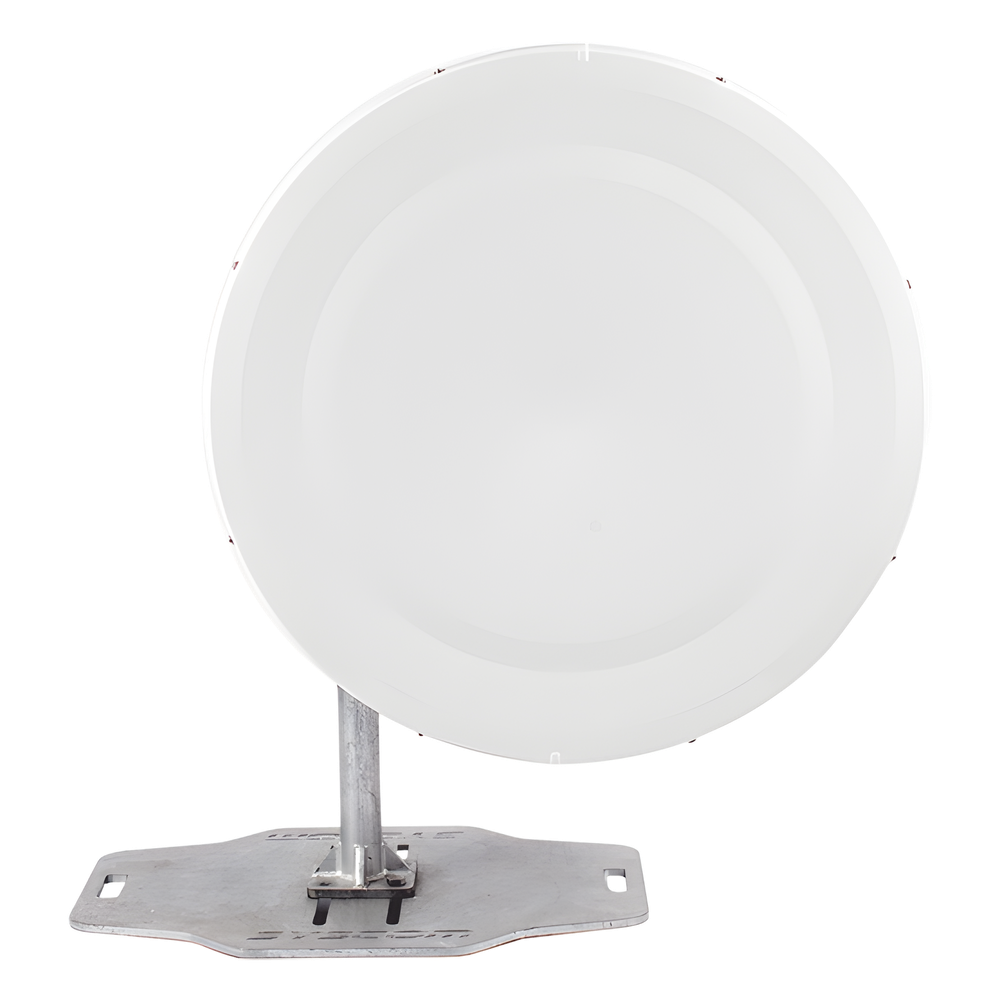 Antena Direccional de Alto Rendimiento/ Parábola profunda para mayor aislamiento al ruido/ Conector guía de onda para radio C5x y B5x / 3 ft / 4.9 a 6.4 GHz / Ganancia de 32 dBi / Soporte de acero inoxidable / Incluye montaje.