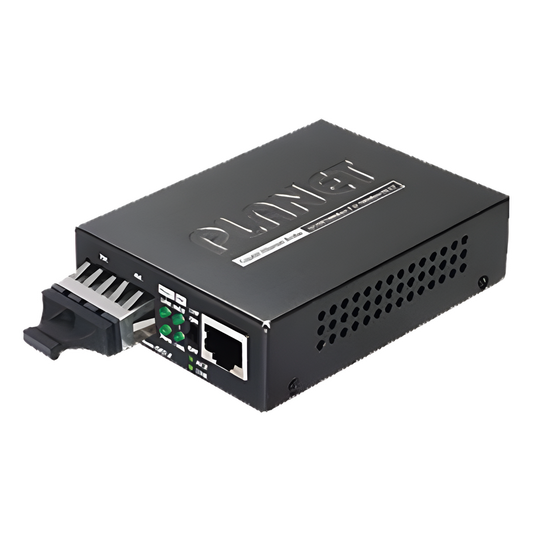 Convertidor de Medios 1000 Mbps UTP/Fibra Óptica Mono-Modo Hasta 20 Km, Conector SC