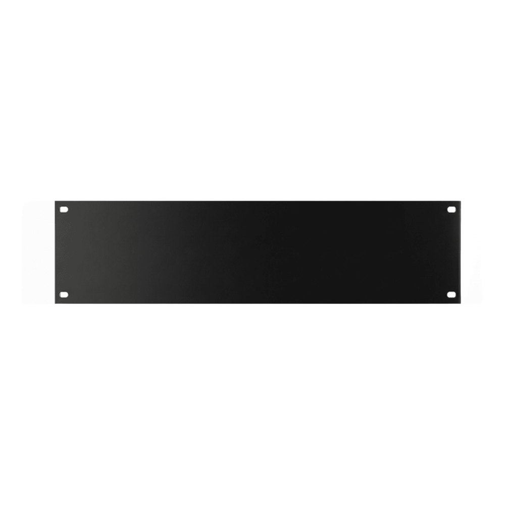 Tapa Ciega para Rack de 19 Pulgadas, 2 UR, Acero Negro