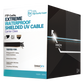 Cable UTP Categoría 5e para Exterior / 24AWG 4 Pares / Conductor Cobre Desnudo / Cubierta LDPE Negra Resistente a Rayos UV / Relleno Anti-Humedad PE Tap Compound / Soporte PoE IEEE 802.3at y Gigabit Ethernet / 1000 ft (304.8 m)