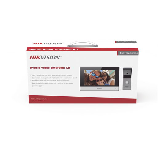 Kit de Videoportero Analógico de Metal / IP a 4 Hilos con Función de Llamada a App Hik-Connect / Monitor se Conecta a Internet por Cable o WiFi y por 4 Hilos al Frente de Calle  IP65 / Expandible a Mas Equipos