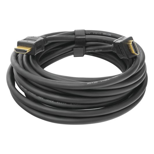 Cable HDMI de 5 Metros (16.40 pies) (High Speed) / Resolución 4K / Soporta Canal de Retorno de Audio (ARC)/ Soporta 3D / Blindado para Reducir Interferencia / Chapado en Oro / Alta Resistencia y Durabilidad.