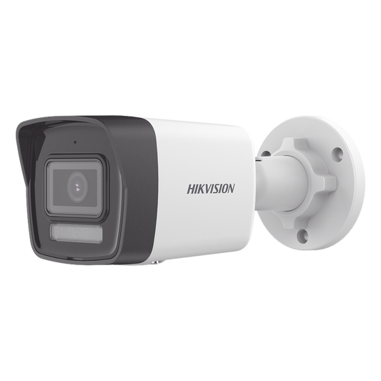 [Dual Light] Bala IP 4 Megapixel / Lente 2.8 mm / 30 mts IR + 30 mts Luz Blanca / Micrófono Integrado / ACUSENSE Lite / Exterior IP67 / H.265 / PoE  / Micro SD