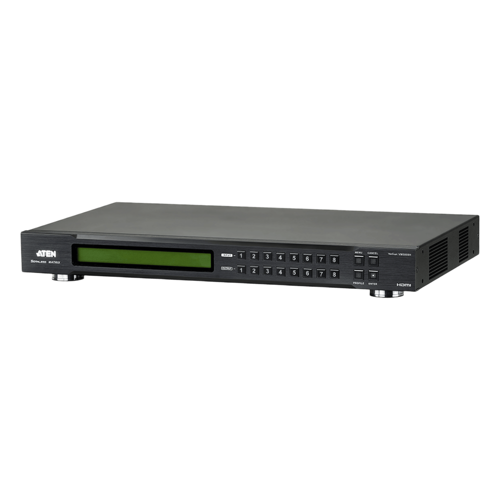Switch de matriz HDMI | 8x8 | con escalador | Compatible con videowall | Seamless Switch™ | IR | RS-232 | Ethernet
