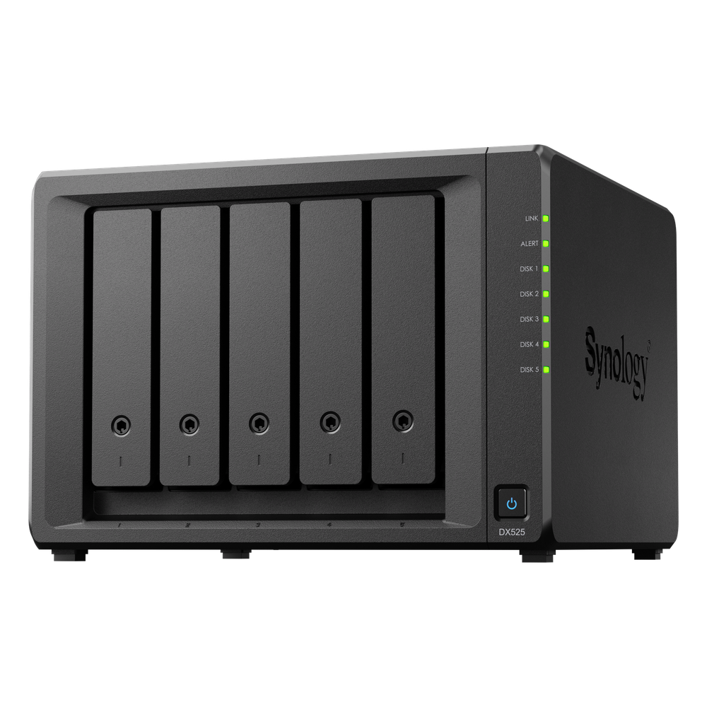 Unidad de Expansión DX525 | 5 Bahías para Unidades 3.5" y 2.5" | Intercambio en Caliente | Compatible con Synology DiskStation.