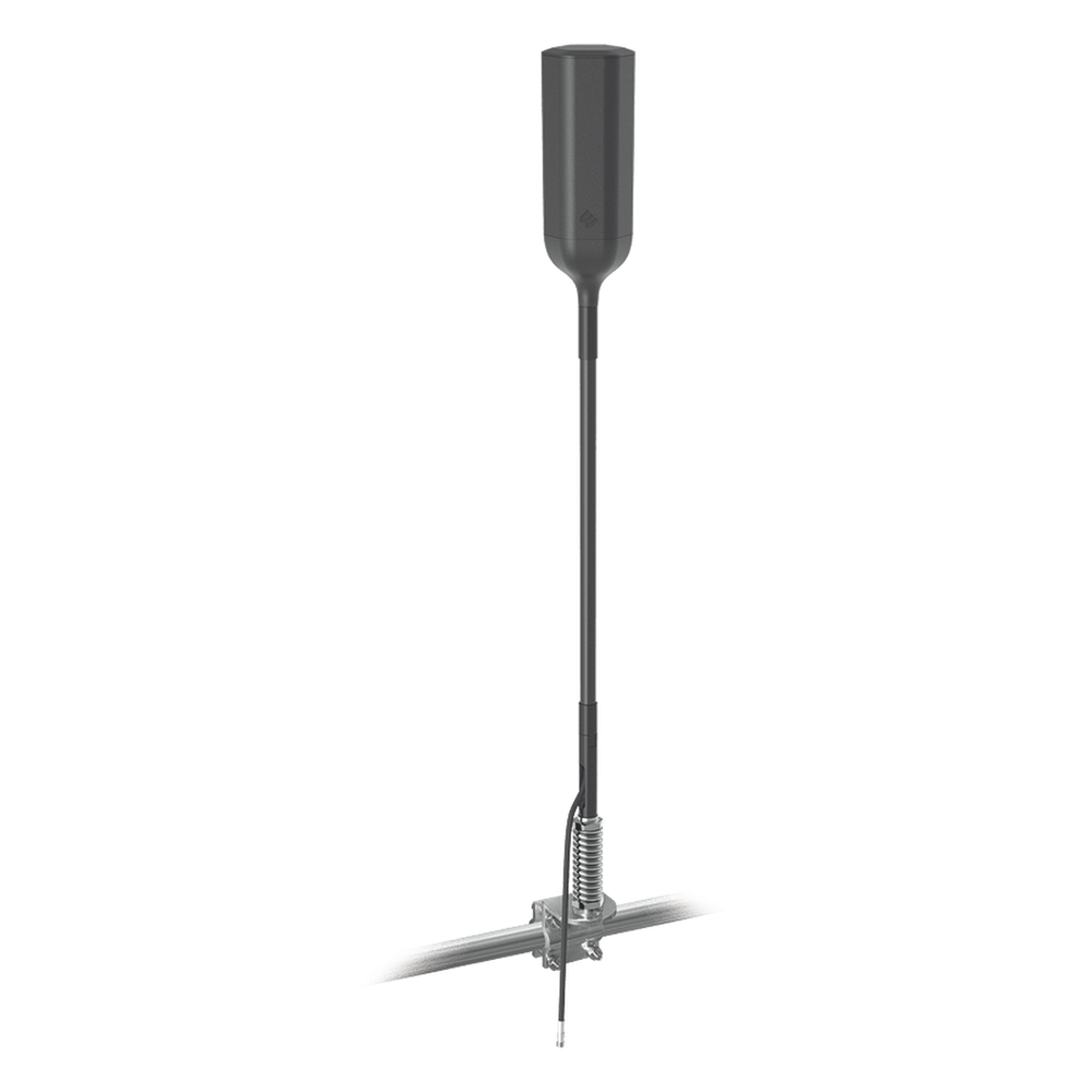 Antena Omnidireccional para Amplificador o Modem 4G/3G | Con montaje para espejo de Tractocamión | Rangos de frecuencia 700-900 MHz, 1710-2270 MHz | Ganancia Máxima 4.3 dBi.