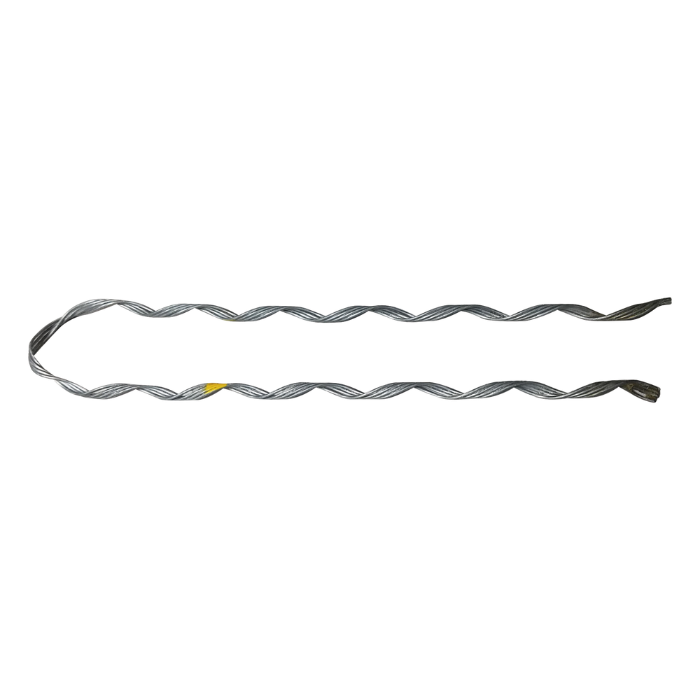Remate Preformado de Acero Galvanizado para fibra Mini-ADSS, Diámetros 6-7 mm (Estructura de 4 hilos con Polvo Abrasivo)