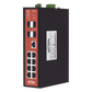 Switch Industrial administrable PoE, puerto 1-2 PoE 24/48. puertos 3-8 puertos 802.3 af/at/bt, hasta 60 W