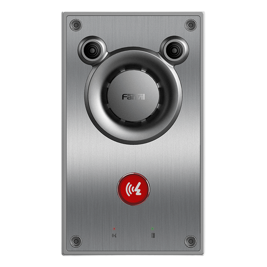 Intercomunicador IP de Emergencia / Altavoz 10W / 2 Líneas SIP / IP66 e IK10 Anti-vandálico / PoE 802.3af / Doble Micrófono con Reducción de Ruido / -40°C a 70°C
