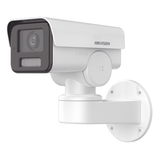 Bala IP PTZ 4 Megapixel / Lente Mot. 2.8 a 12 mm  / Luz IR 50 mts / WDR 120 dB  / PoE / IP66 / Microfono Integrado / Micro SD / Ultra Baja Iluminación