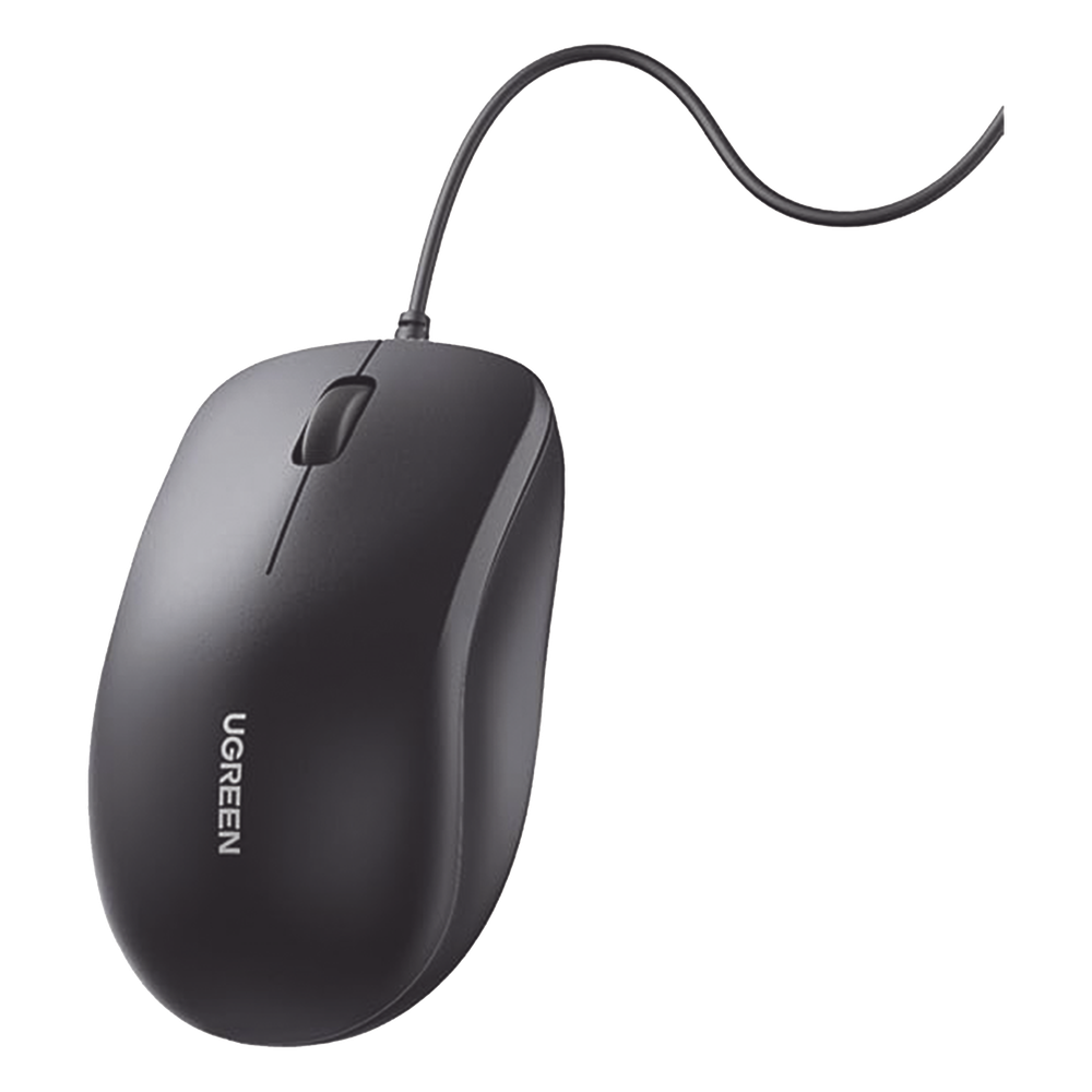 Mouse Óptico USB | Cable USB de 1.5 metros | 3 Botones | 1200DPI | Diseño Ergonómico | Silencioso | Color Negro | Windows / MacOS / Linux / Chrome y otros | También Compatible con  DVR / NVR.