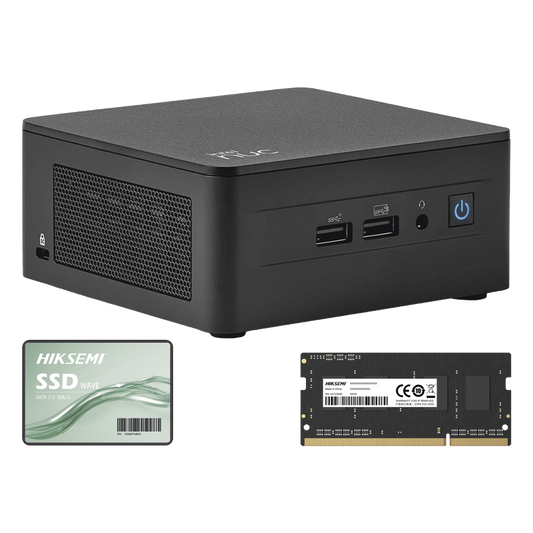 Kit / Mini PC NUC Barebone / Intel Core I3 /bluetooth / Incluye memoria 16GB / Incluye 512 SSD / No incluye sistema operativo