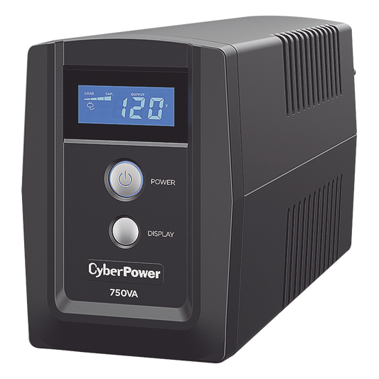 UPS de 750 VA/300 W, Topología Línea Interactiva, Entrada 120 Vca NEMA 5-15P, y 6 Salidas NEMA 5-15R, Con Regulador de Voltaje (AVR)