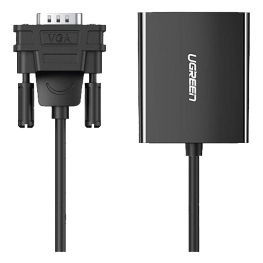 VGA Macho / Salida: HDMI Hembra / Resolución de 1080P@60Hz / Puerto Estéreo de 3.5 mm / Plug and Play, Sin Controlador / Longitud del Cable 15 cm (5.91 Pulgadas). / Incluye Cable de Alimentación USB / Incluye Cable de Audio de 3.5mm.