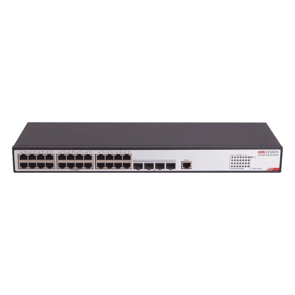 Switch Gigabit  / Administrable / 24 Puertos RJ45 GE  / 4 Puertos SFP 10G  / Soporta IGMP