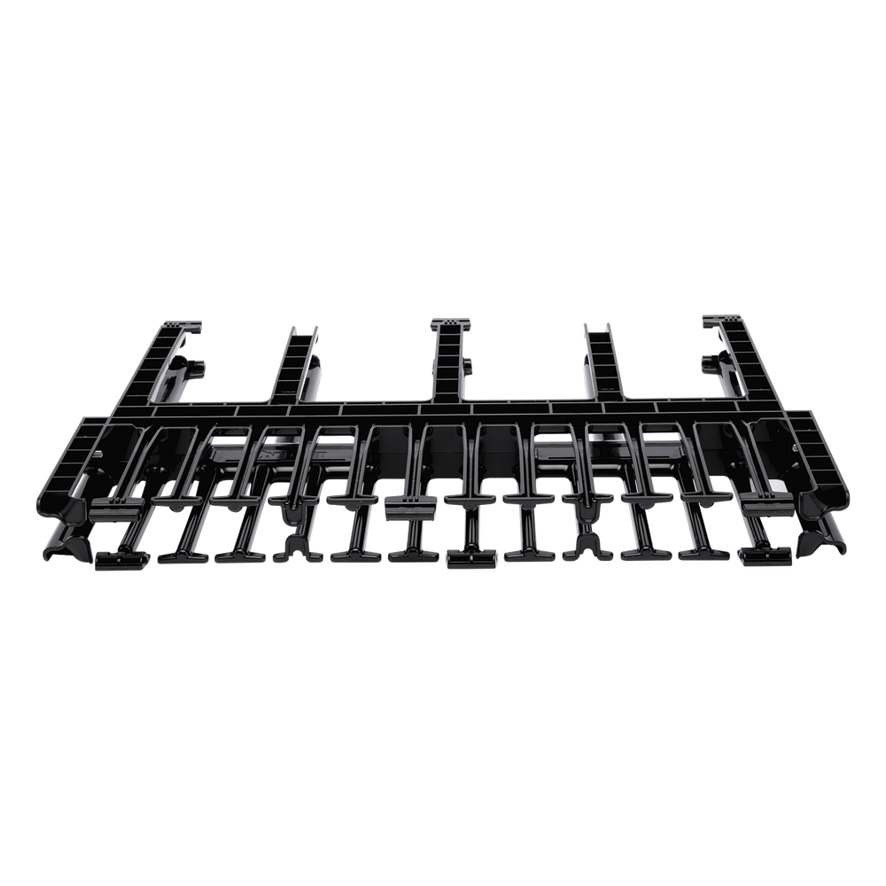 Organizador de Cables Horizontal NetManager de Alta Densidad, Doble (Frontal y Posterior), Para Rack de 19in, 1UR, Color Negro