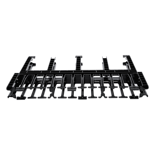 Organizador de Cables Horizontal NetManager de Alta Densidad, Doble (Frontal y Posterior), Para Rack de 19in, 1UR, Color Negro