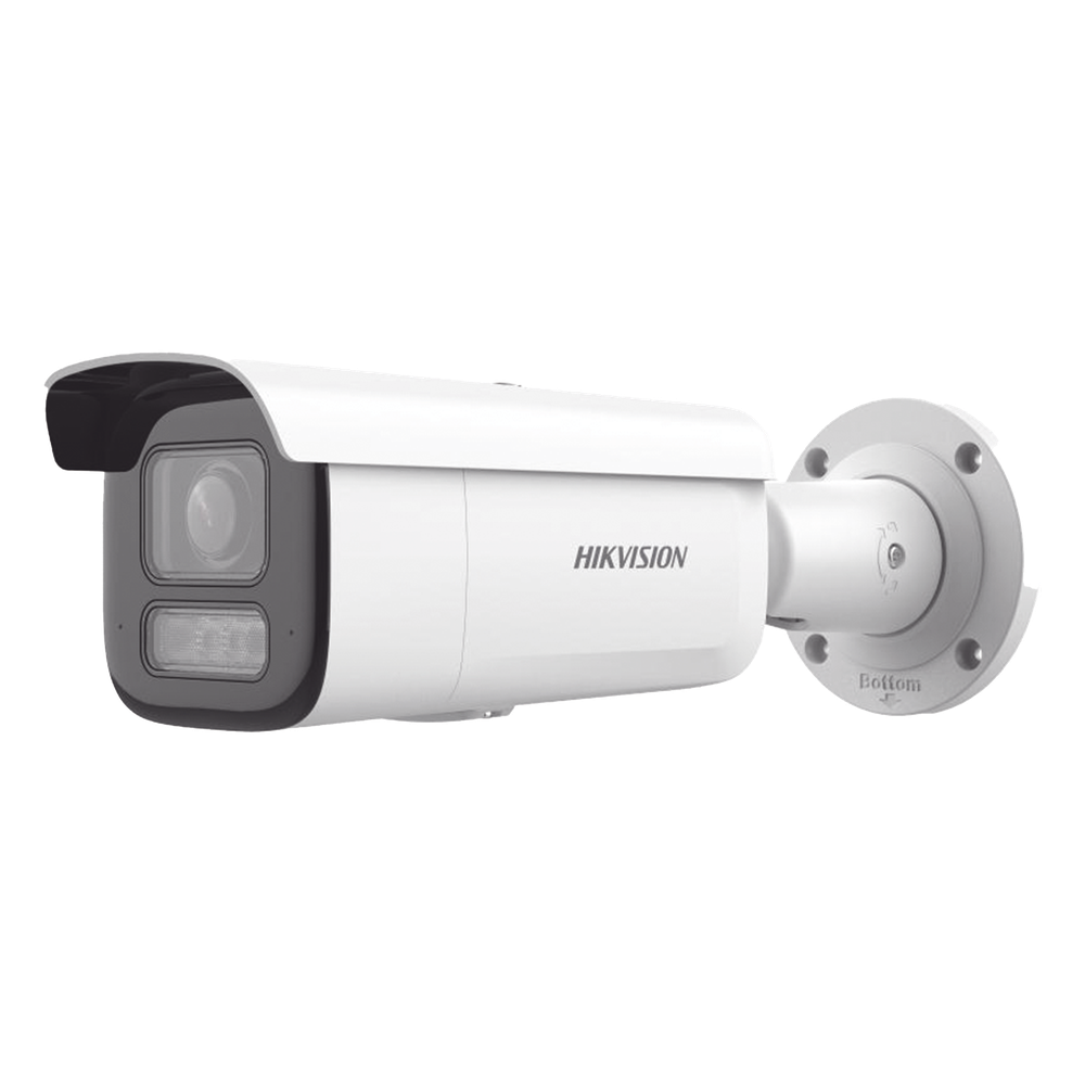 [Dual Light + 2 Micrófonos Integrados] Bala IP 6 Megapixel / Lente Mot. 2.8 a 12 mm / 60 mts Luz Blanca + 60 mts IR / Exterior IP67 / IK10 /  WDR 120 dB / PoE+ / ACUSENSE / Alarmas I/O / Micro SD / ONVIF / Metal / ACUSEEK