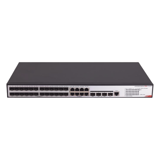 Switch Gigabit  / Administrable / 24 Puertos SFP GE / 8 Puertos RJ45 GE / 4 Puertos SFP de 10G / Configuración Nube Hik-PartnerPro / Soporta IGMP