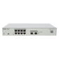 Switch Administrable PoE Capa 2 con 8 puertos Gigabit PoE 802.3af/at + 2 SFP para fibra 1Gb, gestión gratuita desde la nube, 125w
