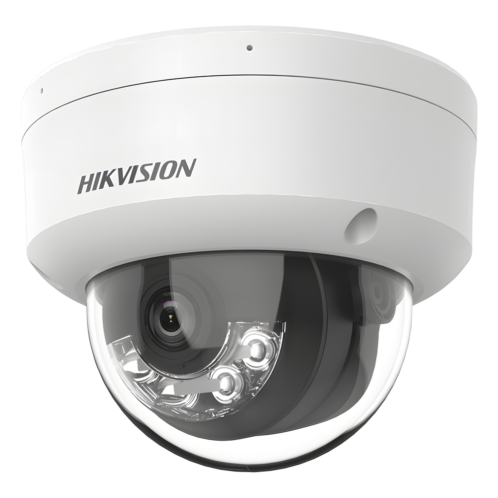 [Dual Light] Domo IP 6 Megapixel / Lente 2.8 mm / 30 mts IR + 30 mts Luz Blanca / Micrófono Integrado / ACUSENSE Lite / Exterior IP67 / H.265 / PoE / ONVIF