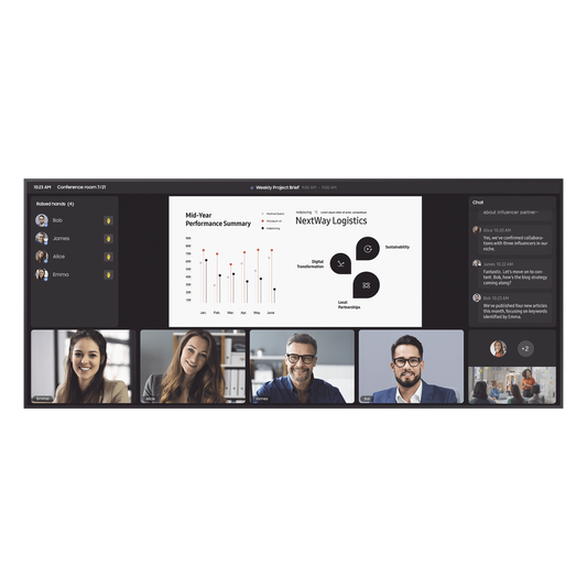 Pantalla Profesional WIDE 105" 5K / Para uso 24/7 / LH105QPD5BGXZA / bocinas integradas / Dimensiones: 2.48 m Largo x 1.06 m alto / Soporta Rotacion de imagen Pivot
