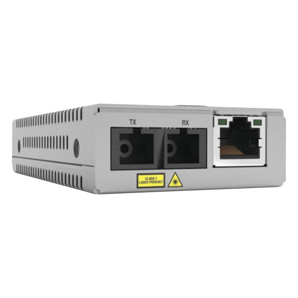 Convertidor de medios Gigabit, conector SC Distancia (20KM) Monomodo Versión TAA