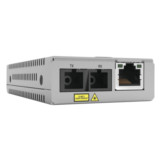 Convertidor de medios Gigabit, conector SC Distancia (20KM) Monomodo Versión TAA