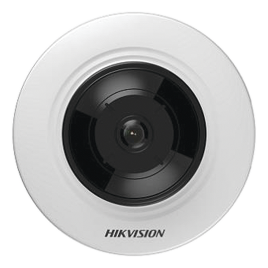 Mini Fisheye IP 5 Megapixel / Panorámica 180° - 360° / Microfono Integrado / 8 mts IR / Uso en Interior / PoE / Múltiples Vistas por iVMS-4200 / Alarmas I/O / Micro SD