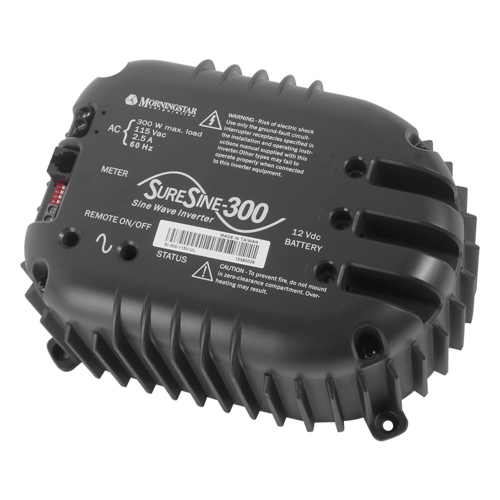 Inversor de Onda Sinusoidal Pura SureSine 300 W / 12 VCC a 110 VCA / 85-90% Eficiencia / Uso Industrial / Certificación UL