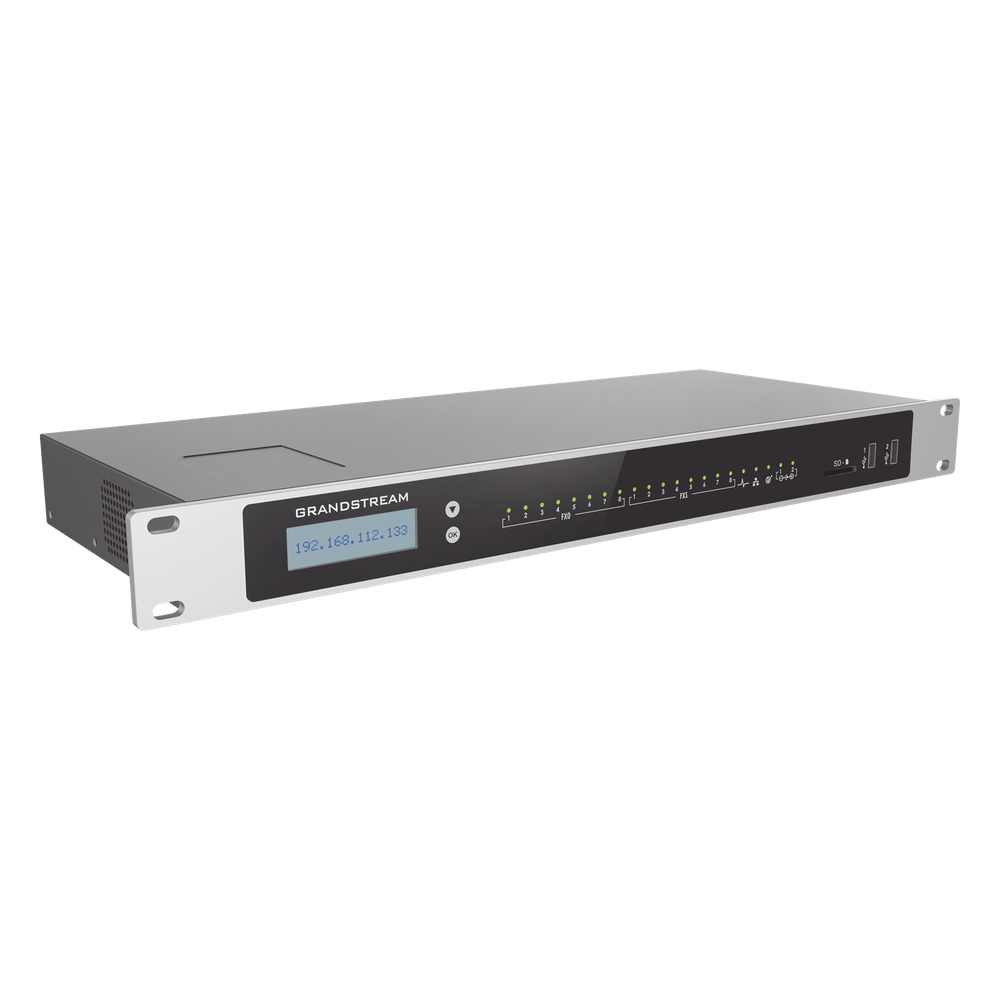 Conmutador IP-PBX para hasta 3000 usuarios y 450 llamadas simultaneas, 8FXO, 8FXS,  para solución de comunicaciones unificadas y colaboración