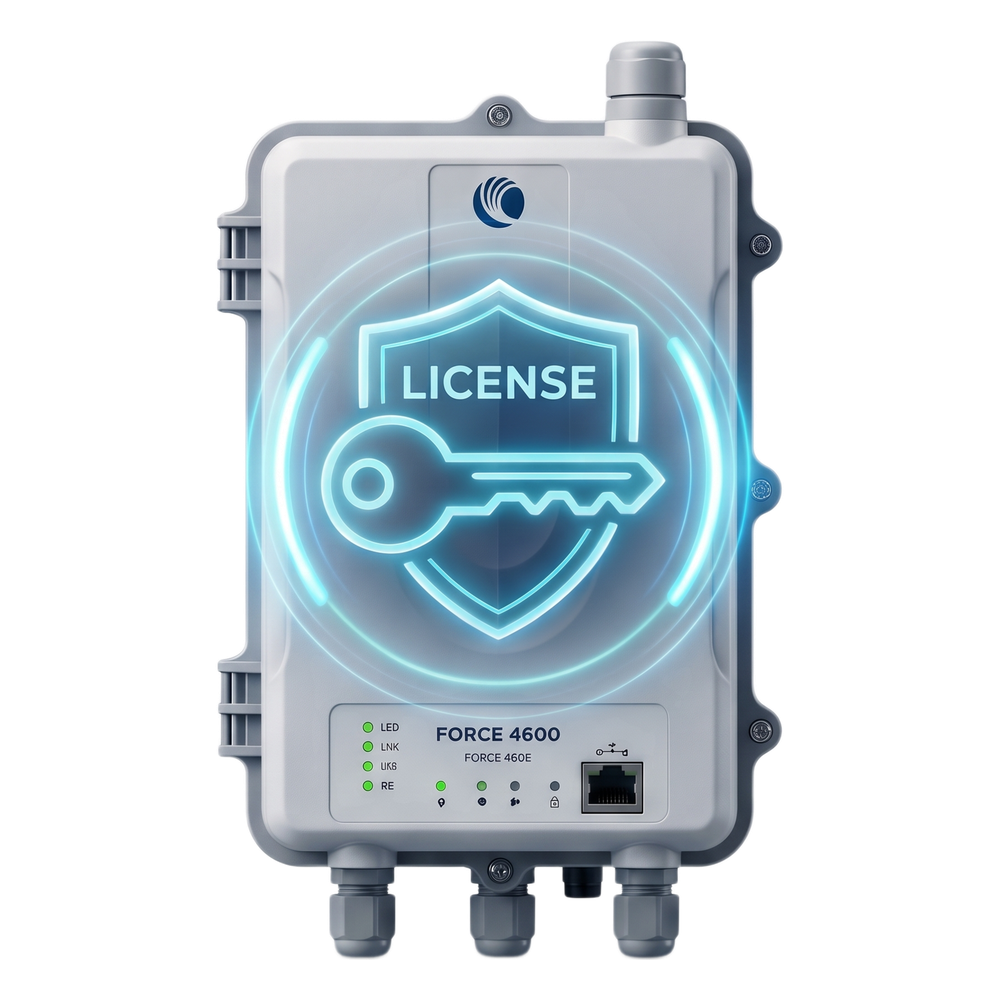 Licencia de Software Cambium Networks / Convierte SM a AP en Serie FORCE 4600 / Hasta 8 Suscriptores / Modulación 1024QAM / Sin Sincronización GPS / Compatible con FORCE: 4518, 4525, 4525L, 400C, 425, 4616, 4625.