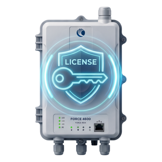 Licencia de Software Cambium Networks / Convierte SM a AP en Serie FORCE 4600 / Hasta 8 Suscriptores / Modulación 1024QAM / Sin Sincronización GPS / Compatible con FORCE: 4518, 4525, 4525L, 400C, 425, 4616, 4625.