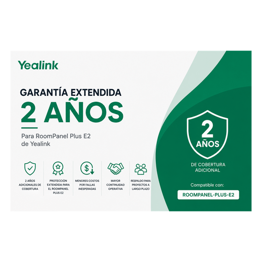 Garantia Extendida de 2 Años para RoomPanel Plus E2 de Yealink