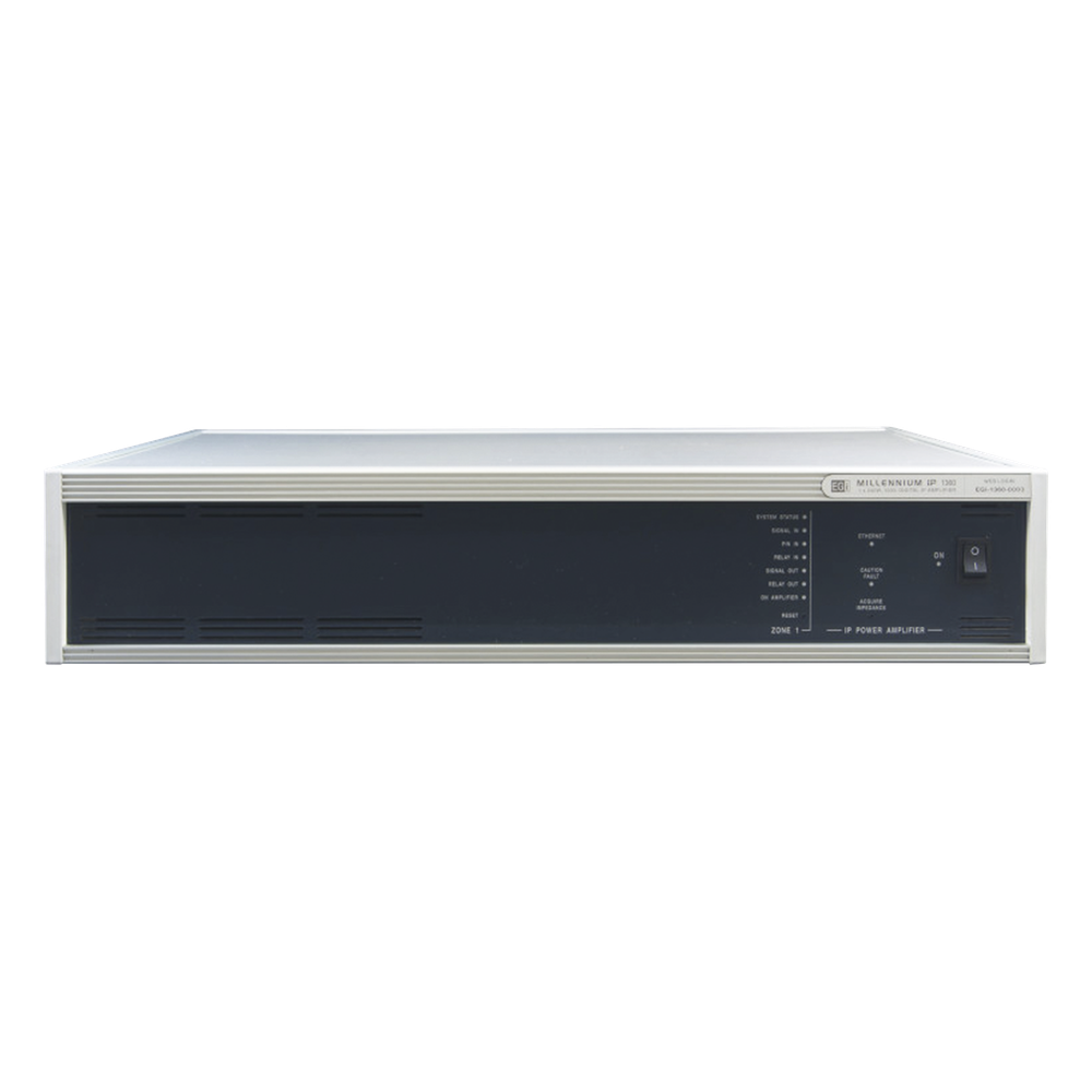 ETAPA DE POTENCIA DIGITAL 1x240W 100V  MILLENNIUM IP CON CONECTIVIDAD IP LAN, SUPERVISON, CALIDAD DE SONIDO HQ PARA 1 ZONA, EN FORMATO RACK 2U