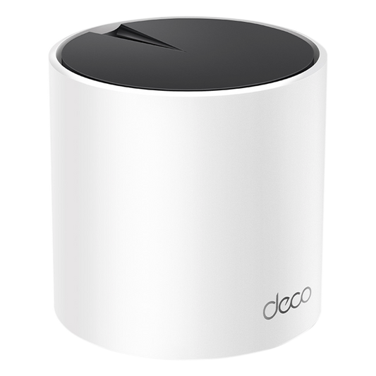 Router Inalámbrico MESH Interior para Hogar / Doble Banda Wi-Fi 6 AX3000 Mbps / 3 Puerto Gigabit WAN/LAN / 2 Antenas Internas / Administración Mediante la App Deco (iOS, Android) / Protección HomeShield