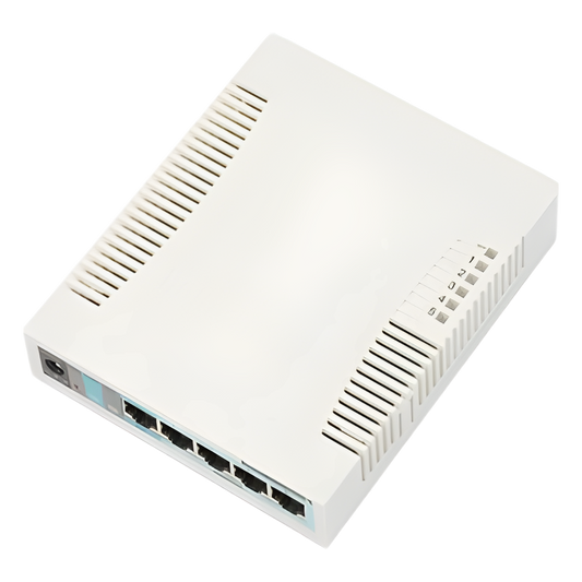 Switch Mikrotik 5 puertos Gigabit Ethernet y 1 SFP