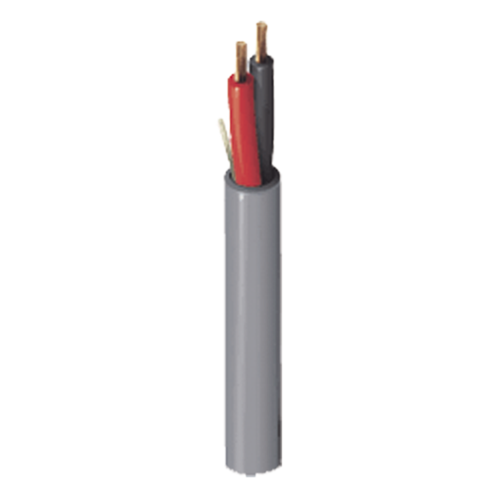 Bobina de 305 Metros (1000 Pies) de Cable / 2 x 16 AWG / Color Gris / Para Aplicaciones Multi Propósito, Seguridad, Control de Acceso, Audio.