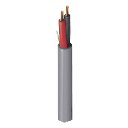 Bobina de 305 Metros (1000 Pies) de Cable / 2 x 16 AWG / Color Gris / Para Aplicaciones Multi Propósito, Seguridad, Control de Acceso, Audio.