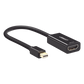 Convertidor Mini Display Port a HDMI / 4K@30Hz / Thunderbolt / Blindaje Interno Múltiple / Carcasa ABS / Longitud de 25 cm (9.84 pulgadas)