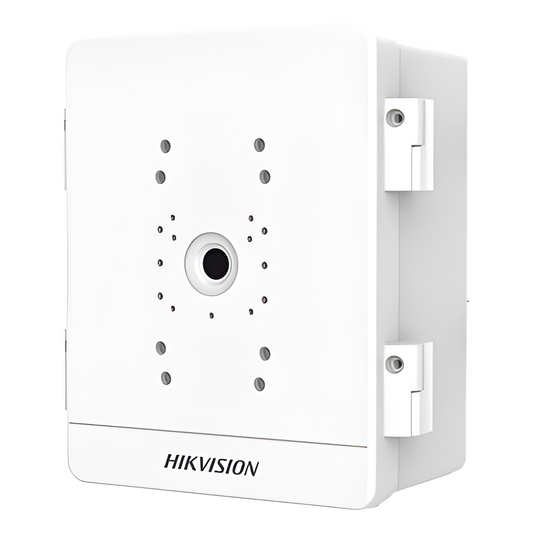 Caja para Videovigilancia para Exterior / Uso en Montaje o Pared / IP66 / IK10 / Dimensiones: 306 X 220 X 130 mm / Soporta 1 Dispositivo (PTZ, Bocina, Cámara Fija)