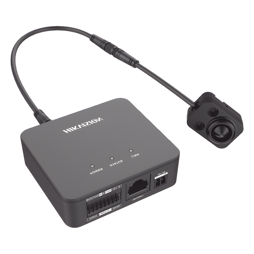Pinhole IP 2 Megapixel / Lente 3.7 mm / 2 Mts Cable / PoE / Ideal para Cajeros Automáticos (ATM) / WDR / Micro SD / Cámara Tipo Block