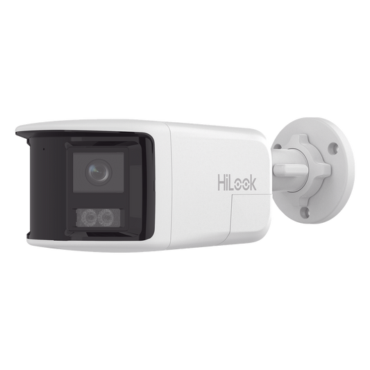 [Dual Light] Bala IP 8 Megapixel / Imagen Panorámica 180°/ PoE / Micrófono y Bocina Integrado / Exterior IP67 / Audio Bidireccional / Alarma Visual y Auditiva Integrada / Smart Supplement Light / Micro SD 512 GB