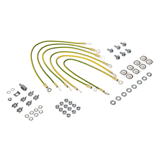 Kit de Accesorios de Tierra Física, Para Gabinetes ProLine, Incluye 6 Cables 12 AWG de 411 mm de Largo Con Terminaciones de Anillo y Accesorios de Montaje M6