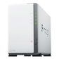 NAS DiskStation DS223j | 2 Bahías | CPU Realtek RTD1619B 1.7 GHz | 1 GB DDR4 | Puerto 1GbE RJ-45 | USB 3.2 Gen 1 | Compatible con HDD y SSD | Synology DSM | RAID 0, 1, JBOD | SMB, AFP, NFS, FTP | Vigilancia IP