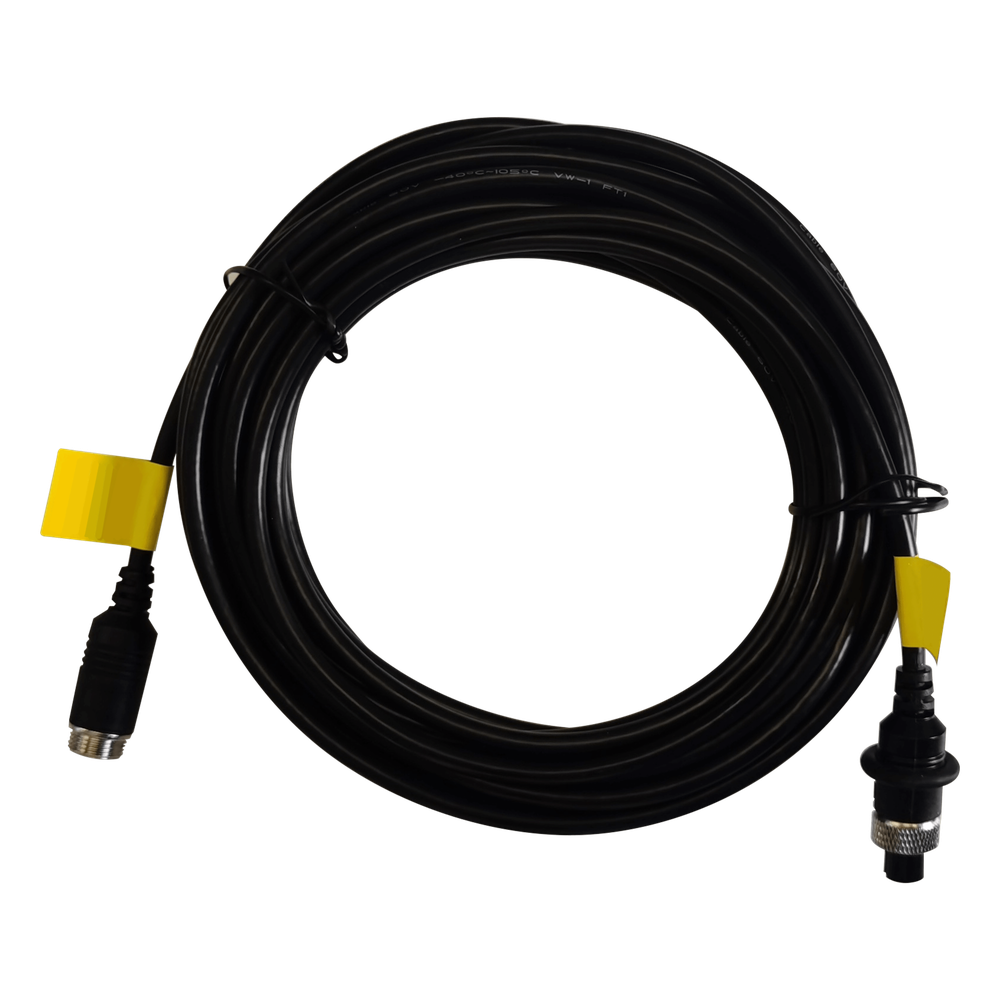 Cable Extensor de Vídeo y Audio de 12 Metros / Conector Tipo Aviación / Compatible con Cámara TURBO Móvil HIKVISION